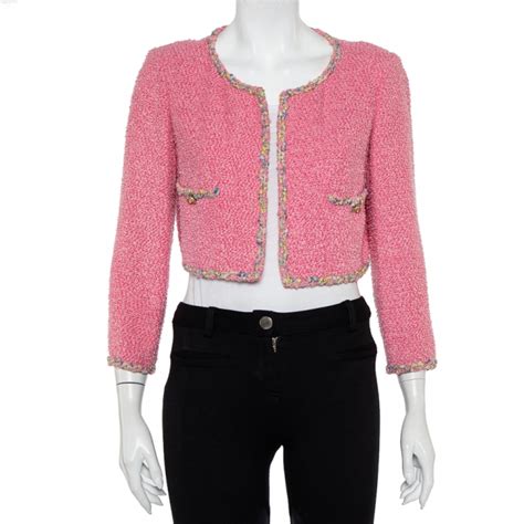 pink tweed chanel jacket|pink chanel style jacket.